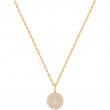 Glam Disc Pendant Necklace-1