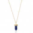 Lapis Point Pendant Necklace-1