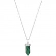 Malachite Point Pendant Necklace