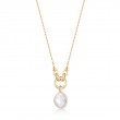 Pearl Sparkle Pendant Necklace