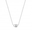 Silver Pebble Sparkle Necklace