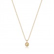 Gold Orb Drop Pendant Necklace-1