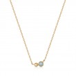 Gold Orb Amazionite Pendant Necklace-1