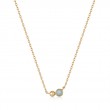 Gold Orb Amazionite Pendant Necklace