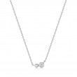 Silver Orb Sparkle Pendant Necklace-1