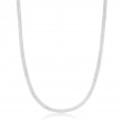 Silver Flat Snake Chain Necklace