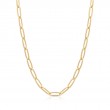 Gold Paperclip Chunky Chain Necklace