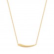 Gold Arrow Bar Necklace