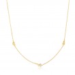 Gold Twisted Wave Chain Necklace-1