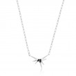 Silver Sparkle Spike Pendant Necklace-1