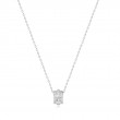 Silver Geometric Sparkle Pendant Necklace-1
