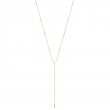 Gold Sparkle Point Y Necklace