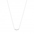 14KT White Gold Pearl And White Sapphire Radiance Necklace