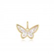 Gold Mother Of Pearl Butterfly Charm-1