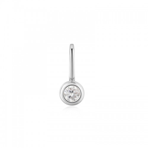 Silver Bezel Set Charm