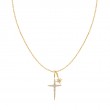 Gold Guiding Star Charm Necklace-1