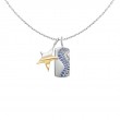 Silver Ocean Nights Charm Necklace-1