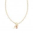 Gold Horizon Charm Necklace-1