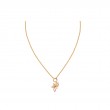 Gold Flower Power Rainbow Charm Necklace-1