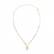 Gold Rainbow Love Charm Extender Necklace-1