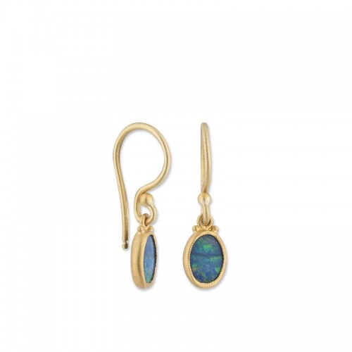 Lika Behar Ocean Oval Opal Doublet Earrings