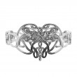 Sterling Silver Oxidized Dragonfly Bangle-1