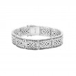 Sterling Silver Oxidized Brave Heart Bracelet-1