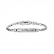 Sterling Silver Wheat Link Hinged Bracelet-1