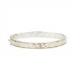 Sterling Silver 10k Diamond The Soul Bangle-1