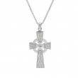 Sterling Silver Celtic Cross Large Pendant