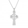 Sterling Silver Celtic Cross Large Pendant