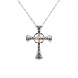 Sterling Silver 10k Celtic Cross Small Pendant