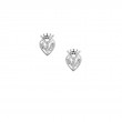 Sterling Silver Luckenbooth Post Earrings-1