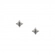 Sterling Silver Celestial Stud Earrings-1