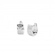 Sterling Silver Celtic Eternity Huggie Earrings-1