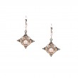 Sterling Silver 10k Fresh Water Pearl Aphrodite Leverback Earrings..-1