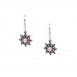 Sterling Silver 10k Fresh Water Pearl Aphrodite Leverback Earrings..-1