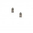 Sterling Silver 10k Window to The Soul Diamond (1.5mm) Post Earrings