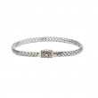 Sterling Silver 18k Dragon Weave 3 x 5mm oval Chain 20-1