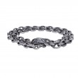 Sterling Silver Medium Oval Small Hammered Ovall Link Chain 22-1