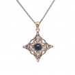 Sterling Silver 10k Peacock Fresh Water Pearl Aphrodite Pendant-1