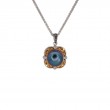 Sterling Silver Rhodium 10k Peacock Fresh Water Pearl Aphrodite Pendant-1