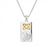 Sterling Silver 10k St. Christopher Small Pendant