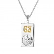 Sterling Silver 10k St. Christopher Pendant-1