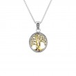 Sterling Silver 10k Tree of Life Pendant Small-1