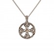 Sterling Silver 10k CZ Celtic Cross Pendant