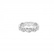 White Eternity Knot Lomond Ring Medium