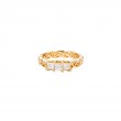 Yellow 3 Stone Eternity Knot Maree Ring-1