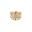 Rose White Angel Sky Blue Topaz Ring-1