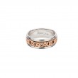 White Rose Celtic Gate Knot White Rails Braan Rails Ring-1